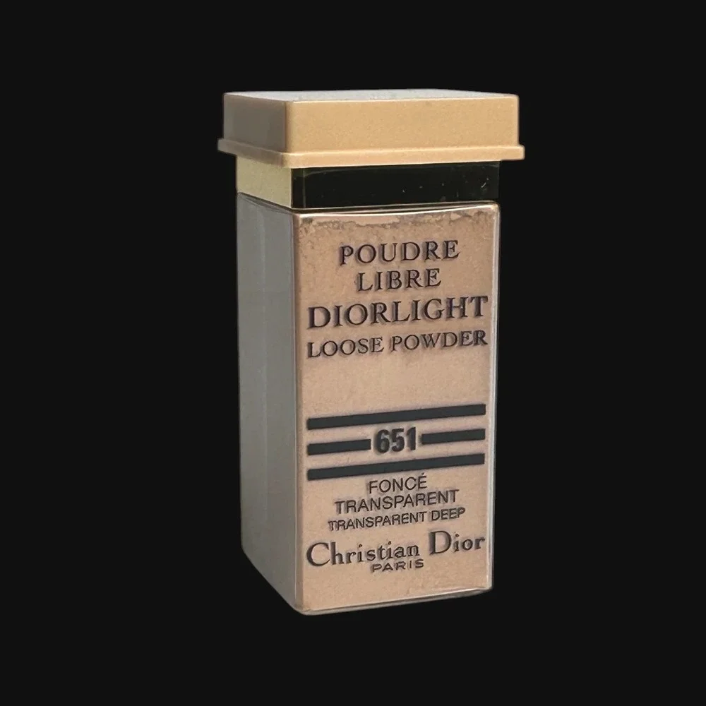 Christian Dior Poudre Libre Diorlight Loose Powder 651 Transparent‎ Deep Vintage